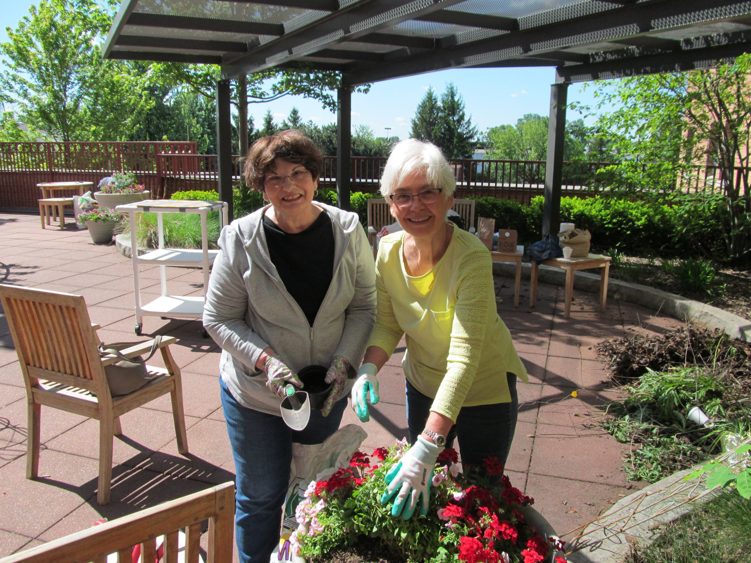 Our residents at St. Patrick's Residence enjoy activities in our outdoor spaces